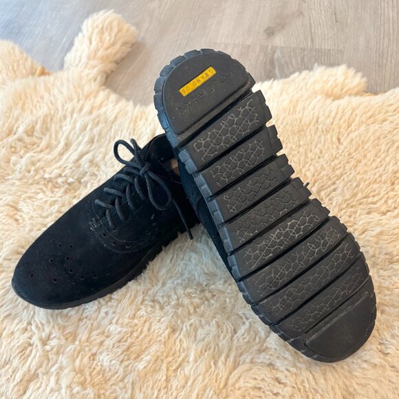 Cole Haan Zerogrand, Black Suede Sneaker, size 6 - Picture 2 of 4